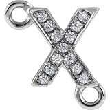 PAVÉ DIAMOND INITIAL CONNECTORS | PRE-ORDER FOR LAZER LINKS