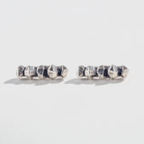 CRYSTAL NUGGET BAR EARRINGS