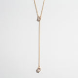 HERKIMER IN THE ROUGH LARIAT NECKLACE | HERKIMER