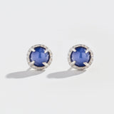 MATRIX HALO EARRINGS | STAR SAPPHIRE