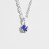 MATRIX HALO NECKLACE | STAR SAPPHIRE