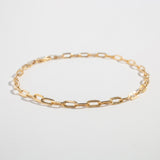 3.0MM PAPERCLIP BRACELET | 14K GOLD