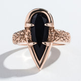 PHOENIX TEAR RING | ONYX