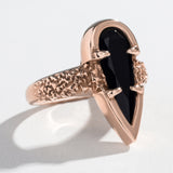 PHOENIX TEAR RING | ONYX