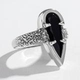 PHOENIX TEAR RING | ONYX