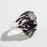 THISTLE RING | LABRADORITE & HERKIMER