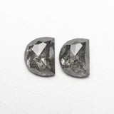 1.15cttw 2pc 5.84x4.58x2.20mm 5.80x4.55x2.36mm Half Moon Rosecut Matching Pair 22381-23