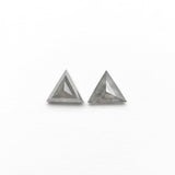 0.27cttw 4.03x3.49x1.91mm 4.08x3.40x1.37mm Triangle Rosecut Matching Pair 24472-01