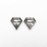 0.50cttw 2pc 4.60x4.51x1.81mm 4.39x4.51x1.90mm Shield Rosecut Matching Pair 24661-01