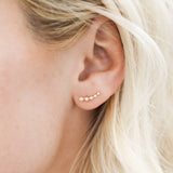 WHITE CRAWLER EARRINGS | JAXKELLY