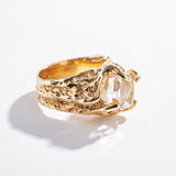 CALDERA RING | 14K GOLD | HERKIMER DIAMOND