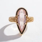 PHOENIX TEAR RING | ROSE QUARTZ