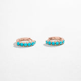 TURQUOISE HUGGIES | 14K GOLD