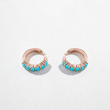 TURQUOISE HUGGIES | 14K GOLD