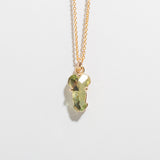 ONE OF A KIND GREEN SAPPHIRE GOLDEN MEMBER NECKLACE | GOLD