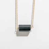 TOURMALINE NECKLACE | 14K GOLD