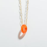 INNER FIRE NECKLACE | CARNELIAN DONUT