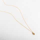 ONE OF A KIND ORANGE SAPPHIRE GOLDEN MEMBER NECKLACE | GOLD