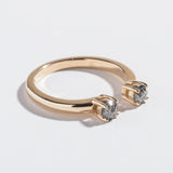 PASSAGE RING | 14K GOLD & SALT & PEPPER DIAMONDS