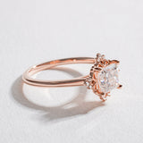 ENCHANTED HALO ENGAGEMENT RING | 14K GOLD & MOISSANITE