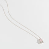 FEATHER SPEAR NECKLACE | ROSE QUARTZ