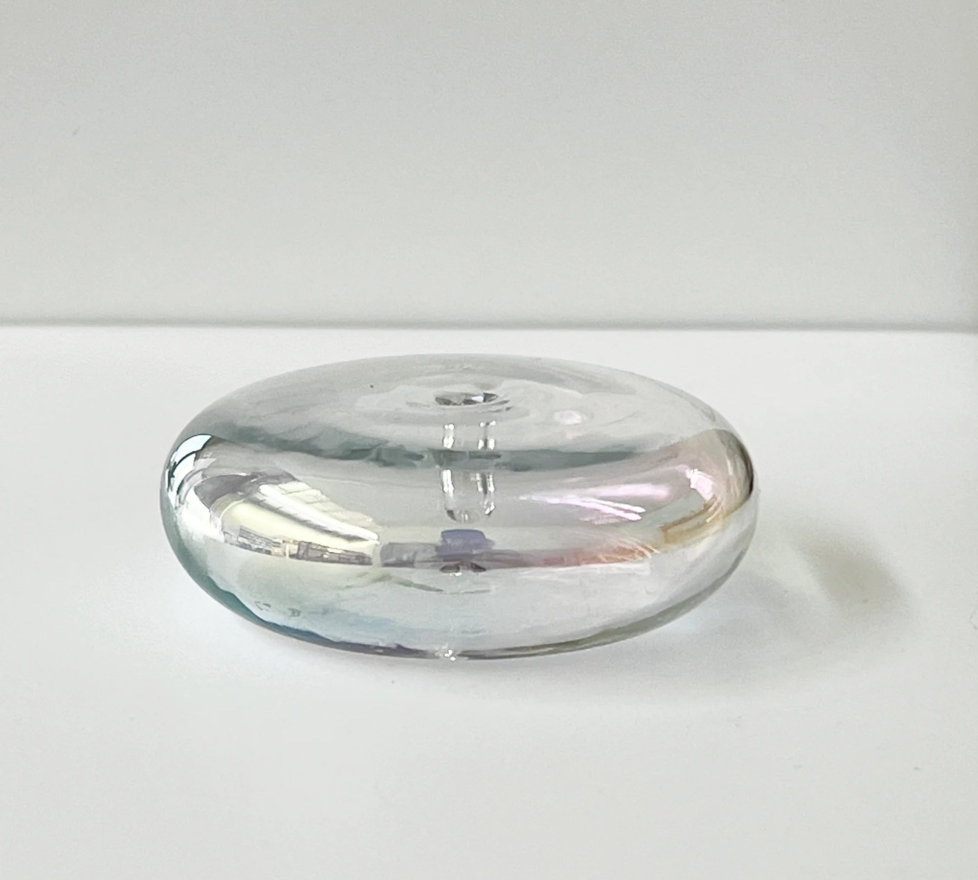 GLASS DONUT STICK INCENSE HOLDER