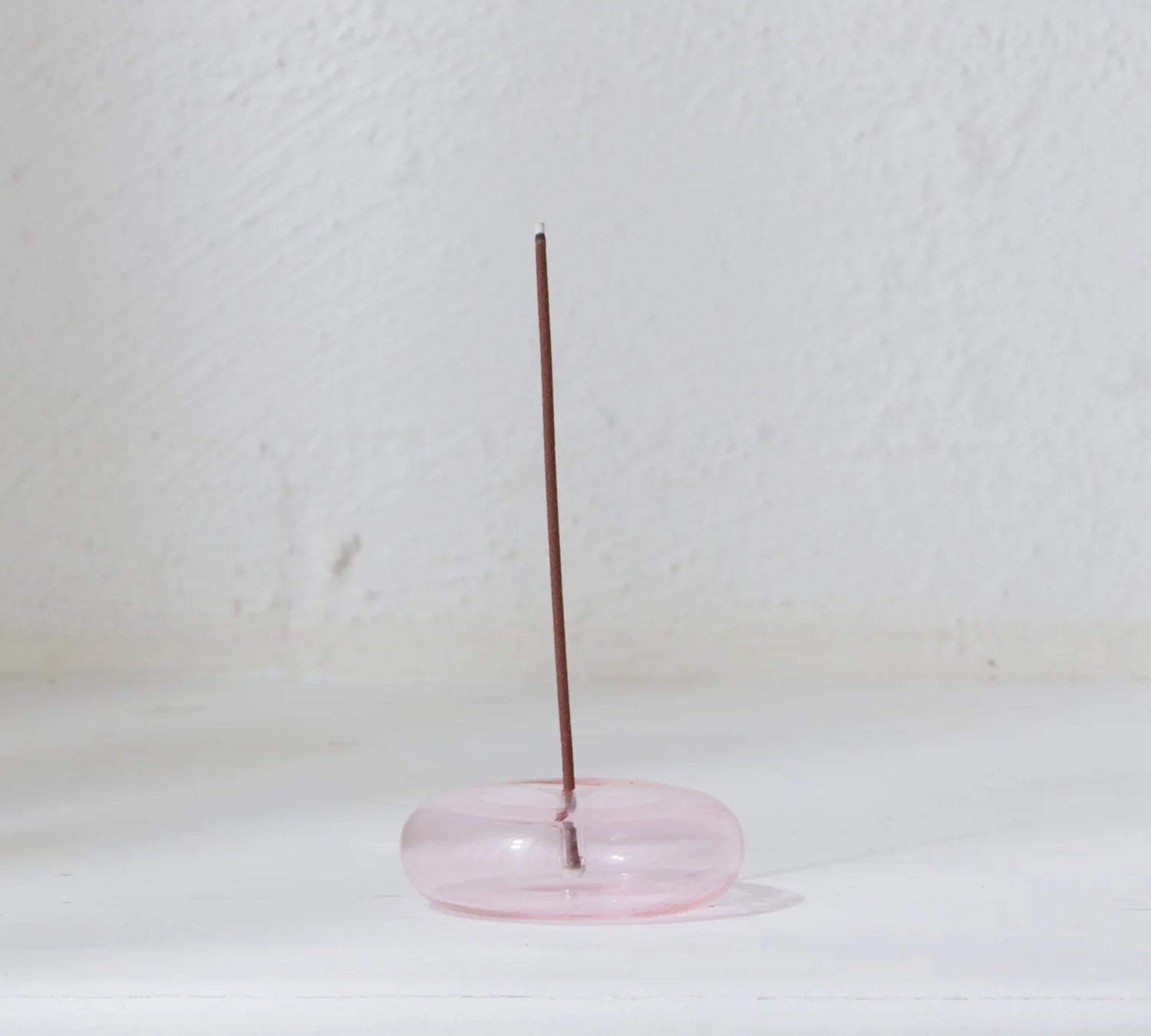 GLASS DONUT STICK INCENSE HOLDER