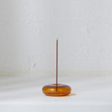 GLASS DONUT STICK INCENSE HOLDER