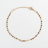 MIRROR CHAIN BRACELET | WHITE SAPPHIRE