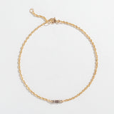 ROPE CHAIN BRACELET | WHITE SAPPHIRE