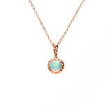 MATRIX HALO NECKLACE | 14K GOLD | AUSTRALIAN OPAL