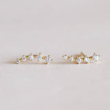 WHITE CRAWLER EARRINGS | JAXKELLY