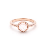 MATRIX HALO RING | ROSE QUARTZ