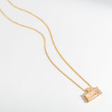 EAST WEST NECKLACE | RUTILATED QUARTZ | GOLD VERMEIL