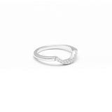 PAVÉ ARC 9 STONE CONTOUR BAND | 14K GOLD & DIAMOND