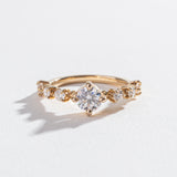 STRING OF STARS RING | 14K GOLD & MOISSANITE