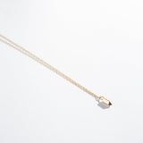 CRYSTAL POINT NUGGET NECKLACE WITH SINGAPORE CHAIN  | 14K GOLD