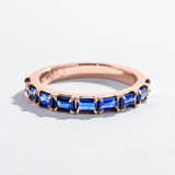 9-STONE SAPPHIRE RING | 14K GOLD