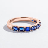 9-STONE SAPPHIRE RING | 14K GOLD