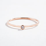 THIN STACKABLE DIAMOND BAND | 14K GOLD & DIAMONDS