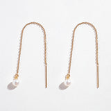 MINI PEARL THREADERS | 14K GOLD