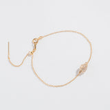 RAW HERKIMER BRACELET | 14K GOLD