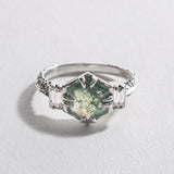 VORTEX RING | MOSS AGATE