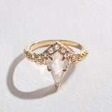 FLUX RING | MOONSTONE & 14K GOLD