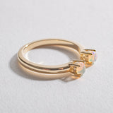 PASSAGE RING | 14K GOLD & AUSTRALIAN OPAL