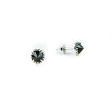 MATRIX HALO STUDS | SILVER & ONYX - AngelaMonacojewelry