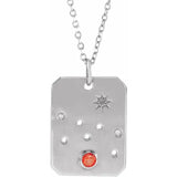 TAURUS ZODIAC CONSTELLATION TAG NECKLACE