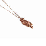 PROTECTION PENDANT NECKLACE | ROSE GOLD VERMEIL - AngelaMonacojewelry