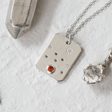 TAURUS ZODIAC CONSTELLATION TAG NECKLACE