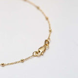 FACETED BEADED BRACELET | 14K GOLD